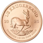 Moneda Krugerrand de 1/2 oz de Oro 2025