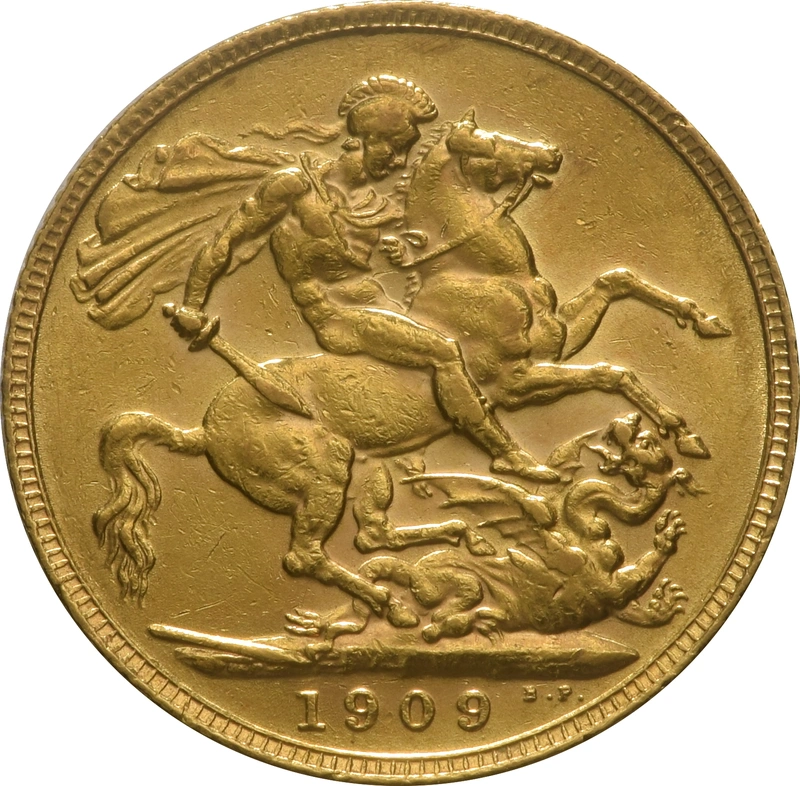 Moneda Soberano de Oro 1909 Eduardo VII (L)