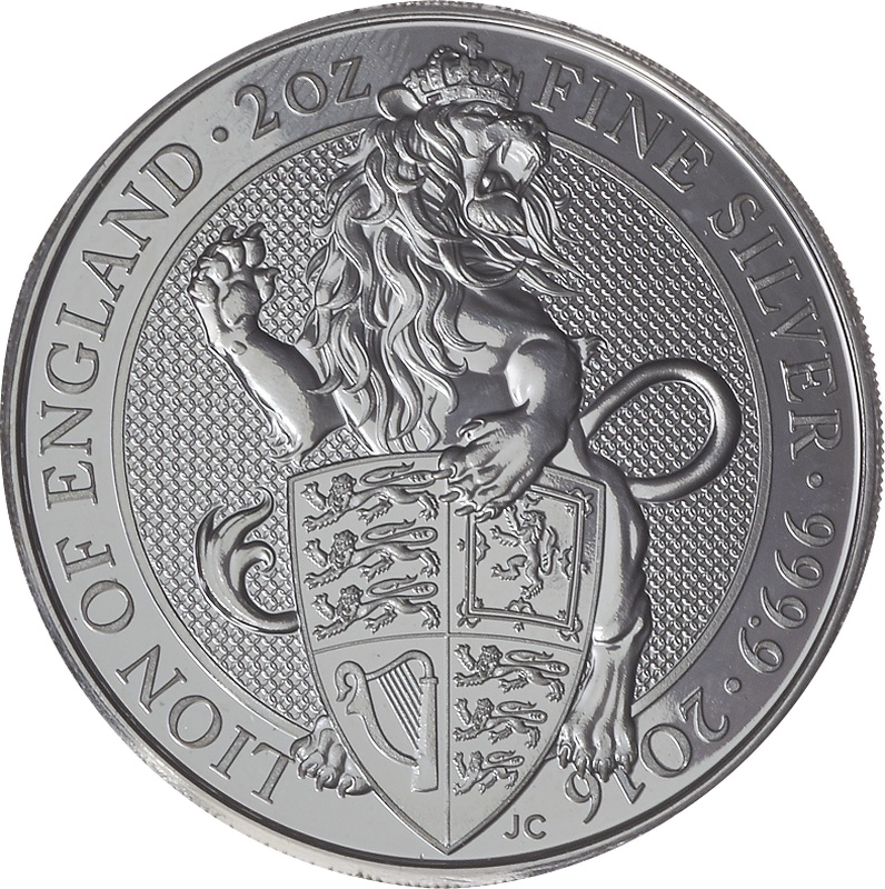 2oz Silver Coin, The Lion - Queens Beast