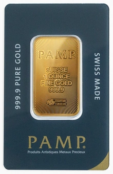 Lingote de Oro de 1 oz PAMP