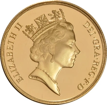 Moneda Soberano Doble de Oro Proof 1992 en Caja Original