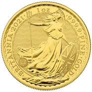 Moneda Britannia de Oro de 1 oz 2021