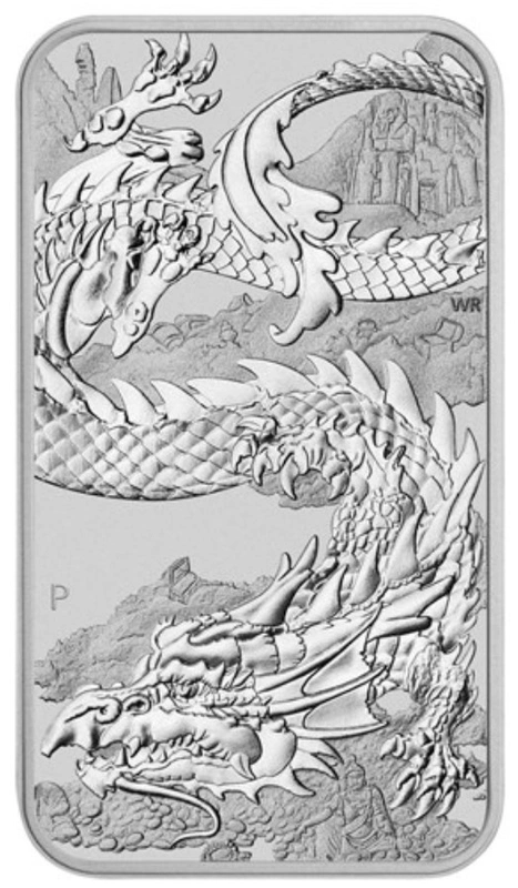 2023 1oz Dragon Rectangular Silver Bar (Coin)