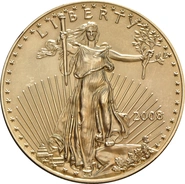 Moneda American Eagle de Oro de 1 oz 2008