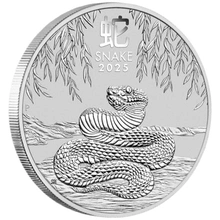 Moneda Perth Mint Calendario Lunar de Plata de 1 oz 2025 Año de la Serpiente