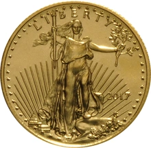 Moneda American Eagle de Oro de 1/10 oz 2017