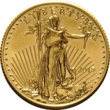 Moneda American Eagle de Oro de 1/4 oz 2015