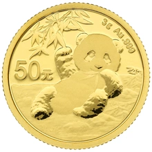 Moneda Panda Chino de Oro de 3 g 2020