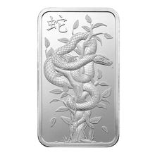 Lingote de Plata de 1 oz PAMP Año de la Serpiente 2025
