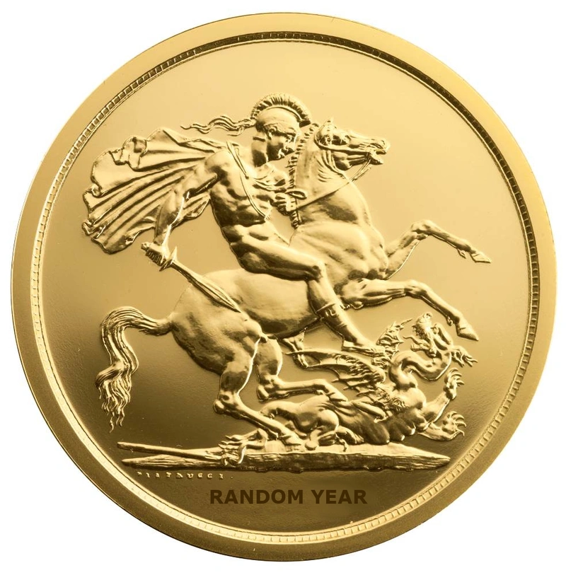 Moneda Soberano Quíntuplo de Oro