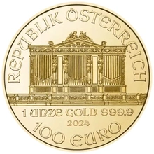 Moneda Filarmónica Viena de Oro de 1 oz 2024