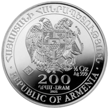 Moneda Arca de Noé de Plata de 1/2 oz 2025