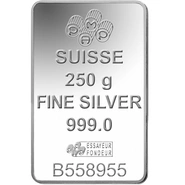 Lingote de Plata de 250 g PAMP