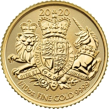 Moneda Escudo de Armas Real de Oro de 1/10 oz 2020