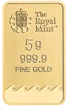 Lingote de Oro de 5 g Britannia