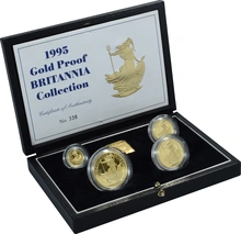 Juego de 4 Britannias Proof 1995 (en Caja Original)