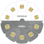 Paquete Heraeus MultiDisco de 10 x 1 g de Oro