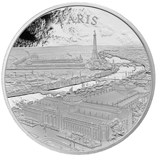 Moneda de Plata de 1 Onza "Vistas de la Ciudad" - París 2024