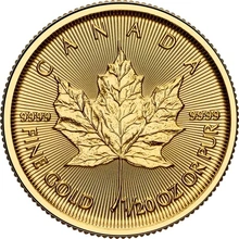 Maple Leaf Canadiense de 1/20 oz de Oro 2026
