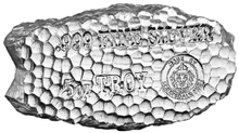 Barra de Plata de 5 oz Scottsdale Tombstone Nugget