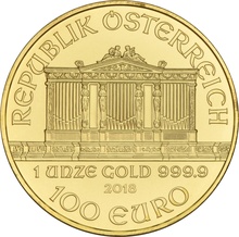 Filarmónica Austriaca de 1oz de Oro 2018