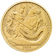 San Jorge y el Dragón 1/4 oz Moneda de Oro 2024