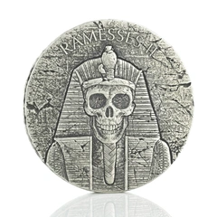 Moneda de Plata de 2 oz - Faraón Ramsés II 2017 'Post Mortem'