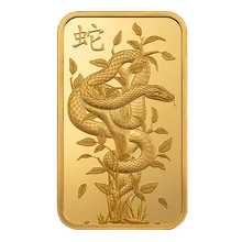 Lingote de Oro de 1 oz PAMP Año de la Serpiente 2025