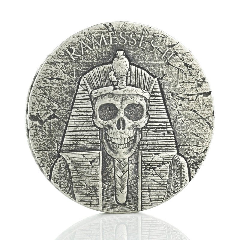 Moneda de Plata de 2 oz - Faraón Ramsés II 2017 'Post Mortem'