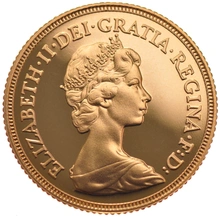 Moneda Soberano de Oro Proof 1981 en Caja Original