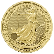 Moneda Britannia de Oro de 1/4 oz 2024