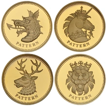Moneda 1 Libra Esterlina de Oro Proof Colección Estampada