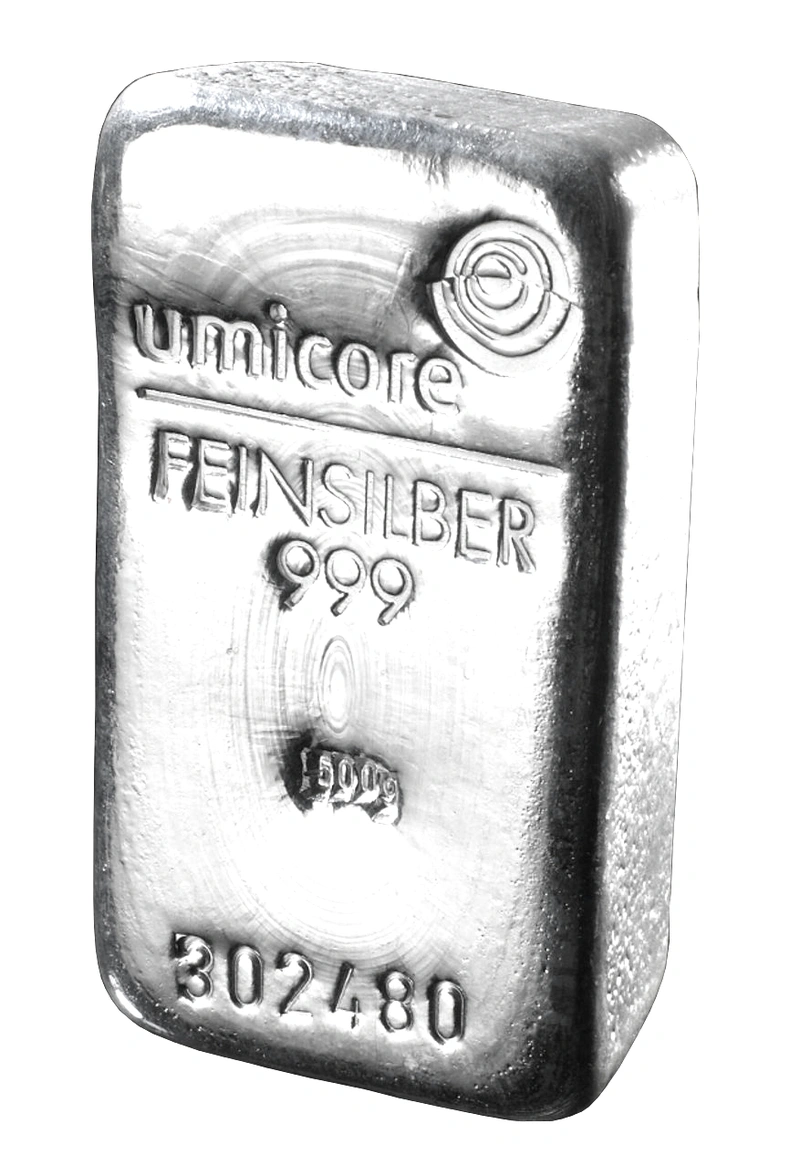 Lingote de Plata de 500 g Umicore