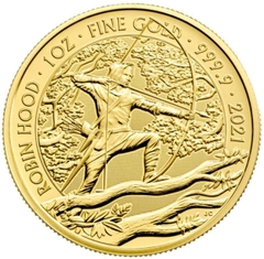 Moneda Mitos y Leyendas Robin Hood de Oro de 1 oz