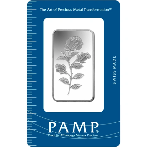 Lingote de Plata de 1 oz PAMP Rosa