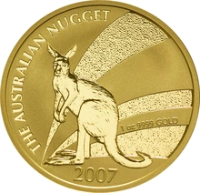 Moneda Nugget Australiano do Oro de 1 oz 2007