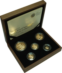 Juego de 5 Soberanos Proof 2009 en Caja Original