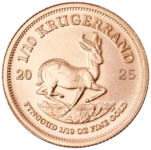 Moneda Krugerrand de 1/10 oz de Oro 2025
