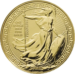 Moneda Britannia de Oro de 1 oz 2018 Borde Oriental