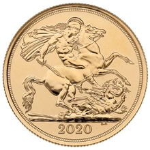 Soberano con Quinto retrato de Isabel II en Cajita de Regalo