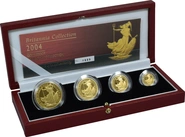 Juego de 4 Britannias Proof 2004 (en Caja Original)