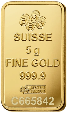 Lingote de Oro de 5 g PAMP