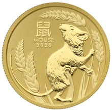 Perth Mint 1/4 oz de Oro - 2020 Año del Ratón