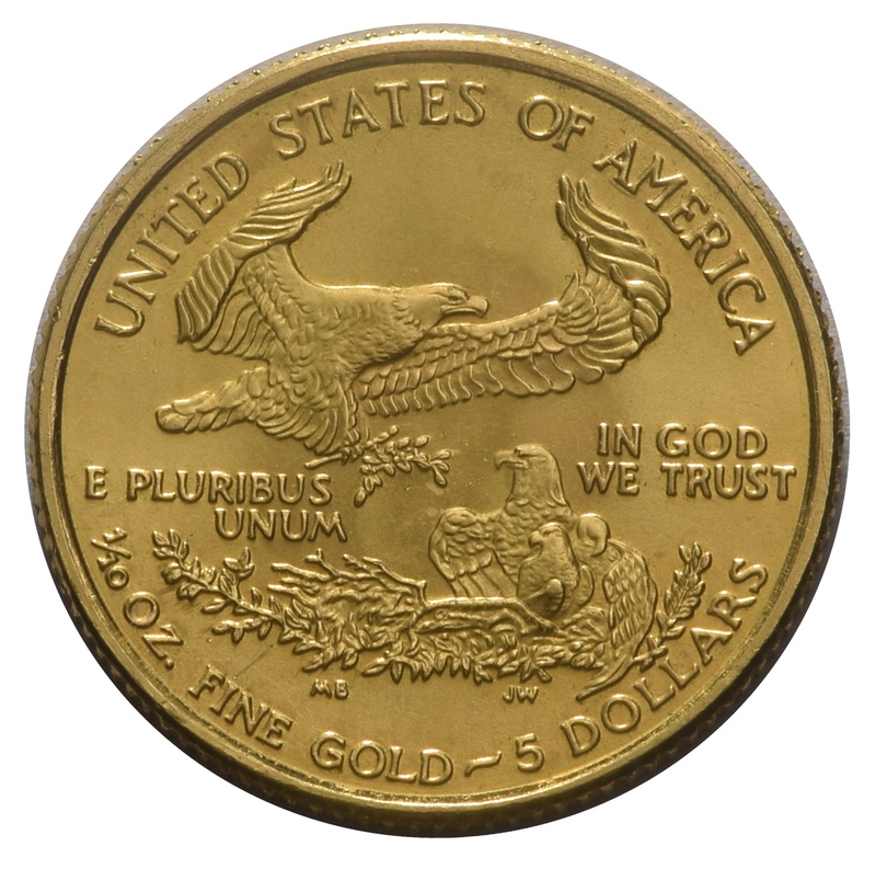 Águila Estadounidense de 1/10oz de Oro 2010