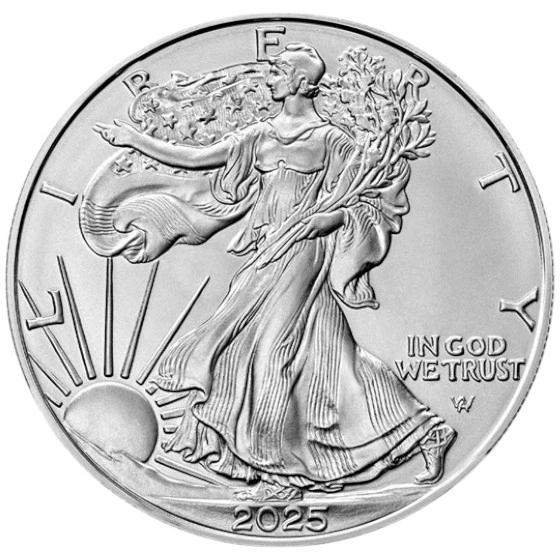 Moneda American Eagle de Plata de 1 oz 2025