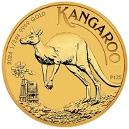 Moneda Canguro Australiano de Oro de 1/2 oz 2024