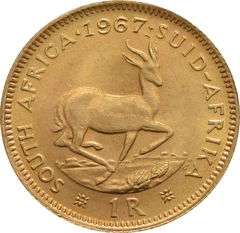 Moneda de 1R 1 Rand Sudáfrica
