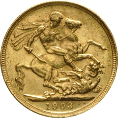 Moneda Soberano de Oro 1903 Eduardo VII (S)