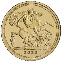 Moneda Cuarto de Soberano de Oro 2026