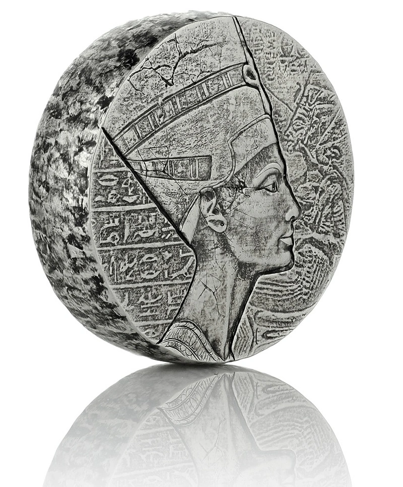 Moneda de Plata de 5 onzas de la reina Nefertiti 2017